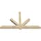 Ekena Millwork Kennewick Rough Sawn Timber Gable Bracket, Douglas Fir, 72"W x 42"H x 4"D x 4"F, 14/12 Pitch GBW072X42X0404KEN00RDF - alternate 4